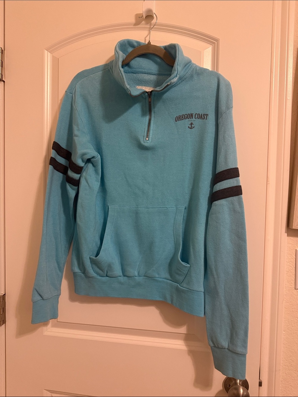 Ragwear Oregon Coast Blue Quarter Zip Sweatshirt